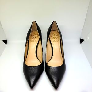 Vince Camuto Black Leather Classic Pump